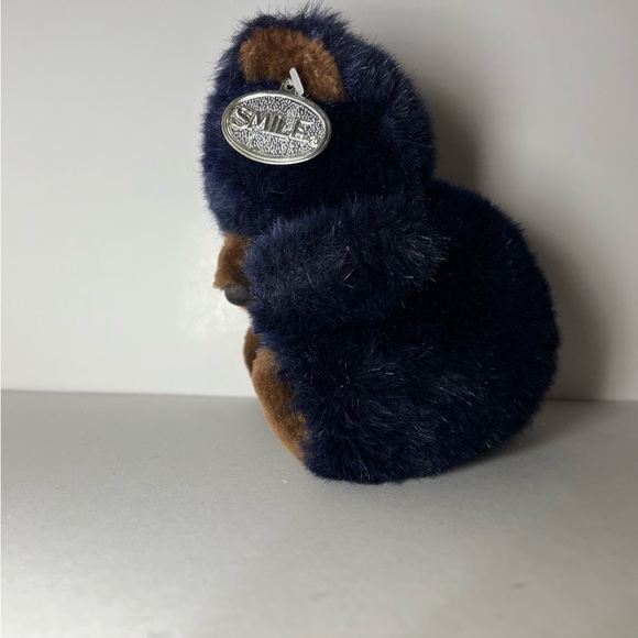 VTG 1990 Teddy Bear Red Bow From The World of Smile Plush Stuffed Animal - Picture 2 of 11